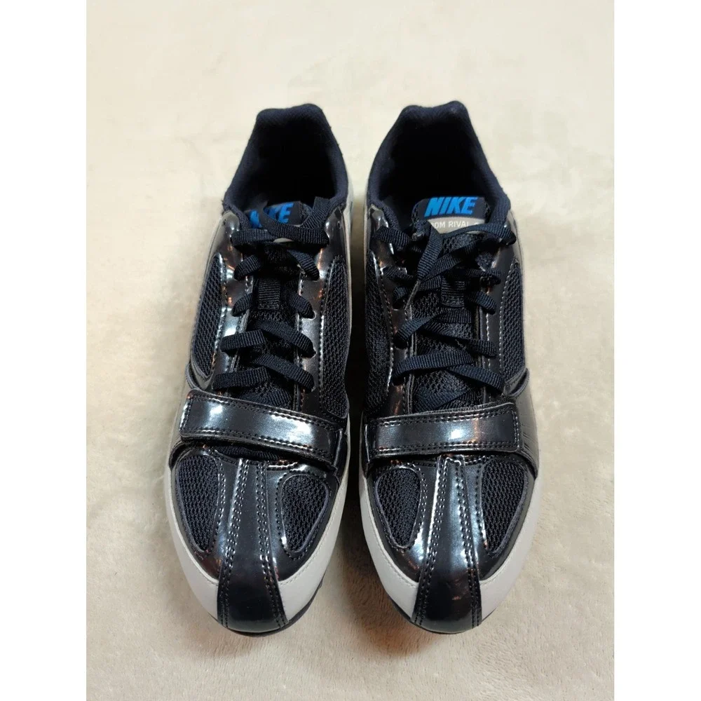 Nike Zoom Rival S Track Field Spikes Blk White Blue 316536-001 Mens 7.5 Womens 9